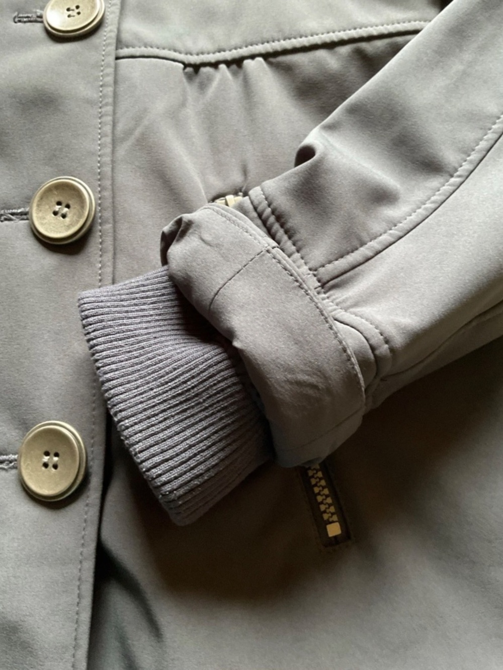 PrAna Martina Jacket Coat Gray Medium Soft Shell - Picture 5 of 11